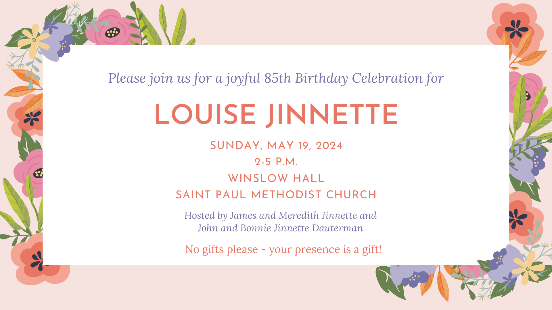 Birthday Celebration – May 19